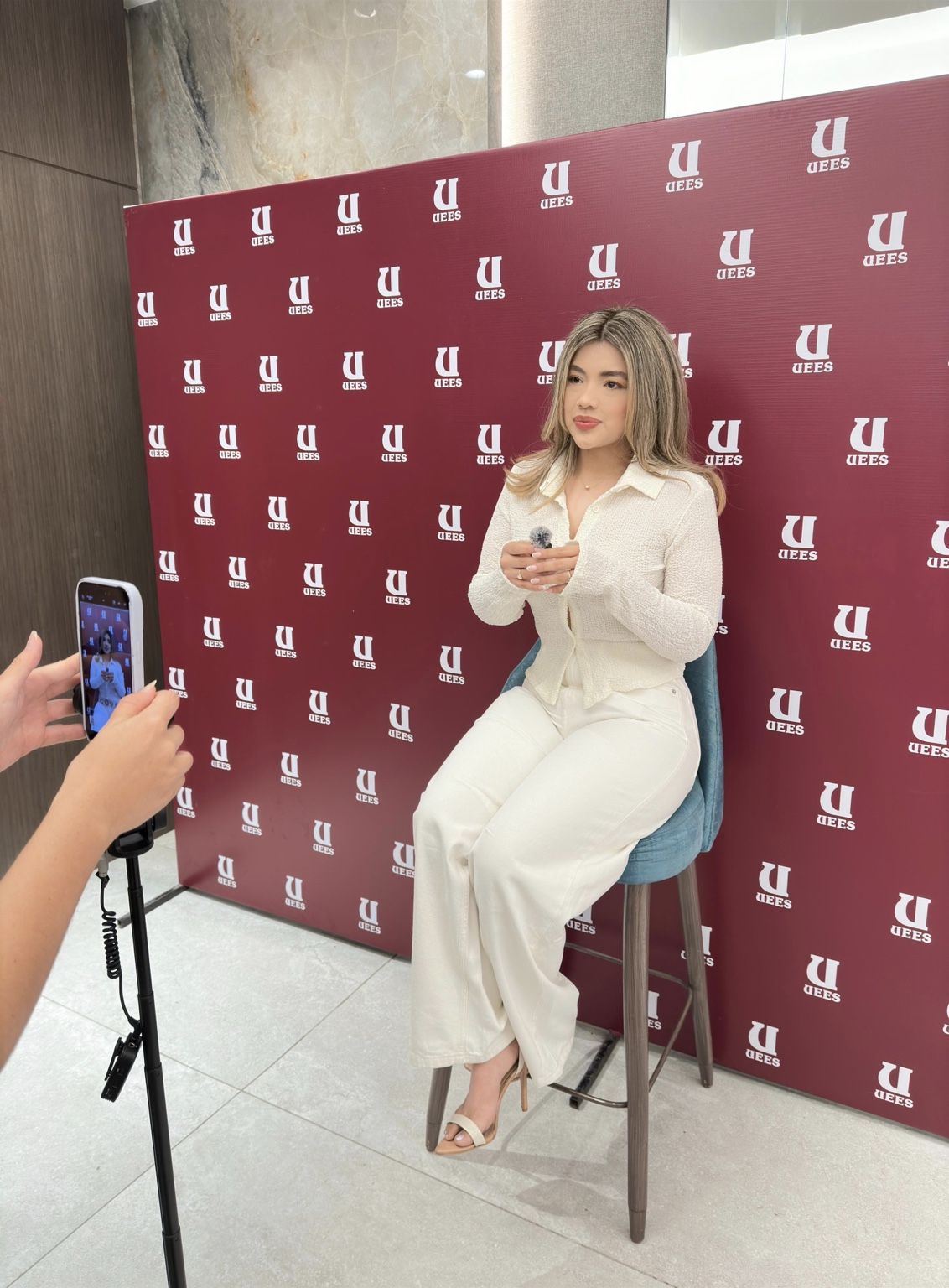 Jessica Guaycha durante una actividad académica en la UEES